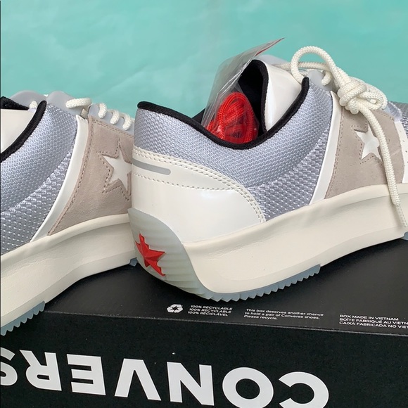 CONVERSE RUN STAR OX PURE PLATINUM/VINTAGE WHITE M - Picture 11 of 16